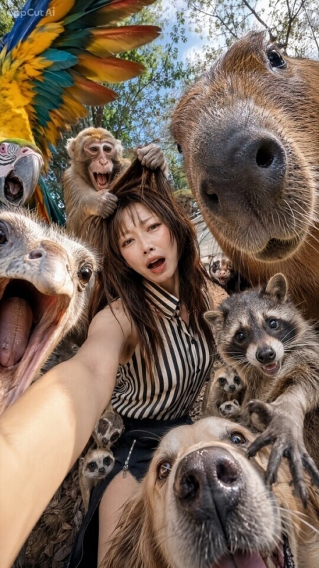 ピンクブラウンに…